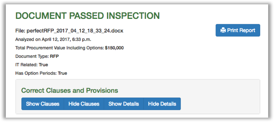 DocScout Perfect Inspection Report